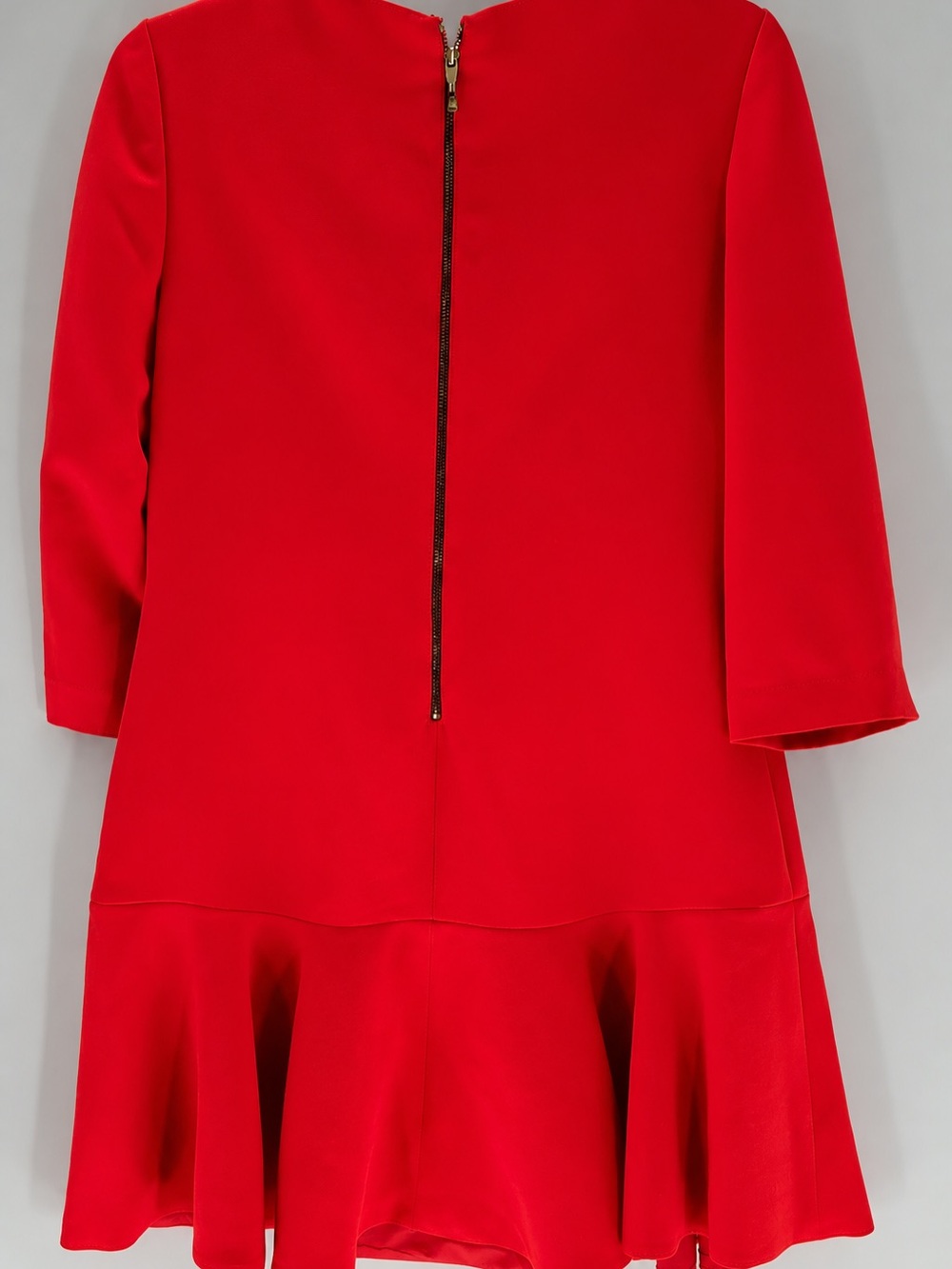 kate spade Red Ruffle-Hem Mini Dress - Picture 3 of 5